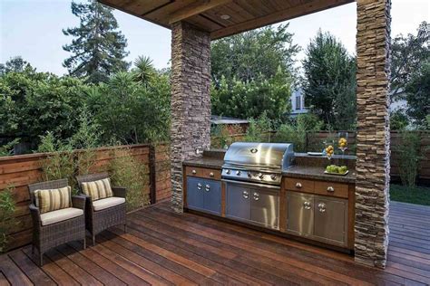 Backyard kitchens. 1. Make a Plan. Knowing how to build an outdoor kitchenstarts with planning. Think about where you want your outdoor kitchen, the size you want to make it and the layout. An … 