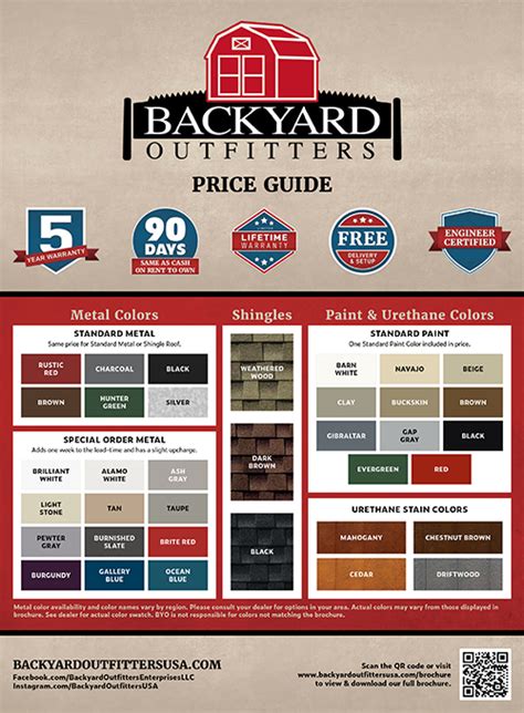 Backyard outfitters price list. Check out this Wilderness Driftwood/Black 2023 Backyard Outfitters Double Wide Garage 24X24 for sale in Delmont. Shop Winning Structures for great deals on all our Backyard Outfitters inventory located at 6556 State Route 22. 
