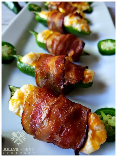 Bacon Wrapped Cream Cheese Stuffed Jalapeno Poppers