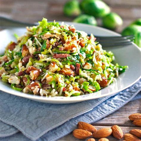 Bacon and Brussels Sprout Salad Recipe - Pinch of Yum