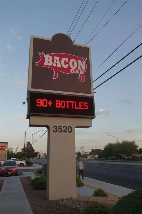 Bacon bar in las vegas. Review of Bacon Bar - CLOSED. 75 photos. Bacon Bar. 3520 N Rancho Dr, Las Vegas, NV 89130-3120. +1 702-645-8844. Website. E-mail. Improve this listing. 55 Reviews. 