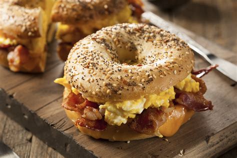 Bacon egg and cheese bagel near me. Bacon, Egg and Cheese on a Bagel $8.40. Bacon, 2 Eggs Any Style and choice of Cheese. Bacon, Egg, & Cheese on a Flat Bagel $8.40. 1/2 Pound of Vegetable Cream Cheese $8.40. Bagels. Bagel $2.10. Our bagels are freshly prepped and baked in house daily. Baker?s Dozen $25.20. A dozen freshly baked bagels. If … 