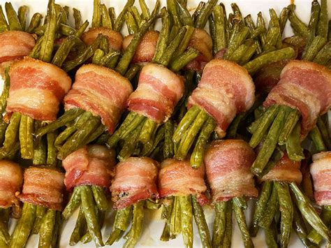 Bacon-Wrapped Sweet Green Bean Bundles