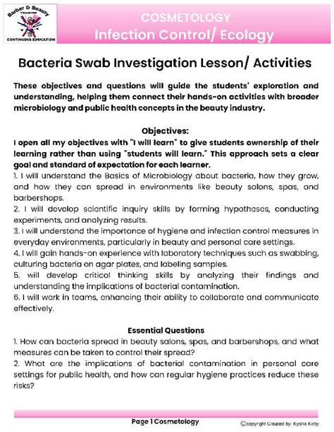 Bacteria activities for high school.  In this investigation students will study t...