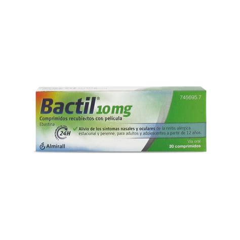 Bactil (Ebastine) 10 Mg 20 Coated Tablets