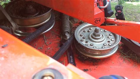 Bad Boy Mower DIY deck belt tensioner - YouTube