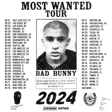 Bad Bunny’s Most Wanted Tour visits San Francisco, Los Angeles, Sacramento