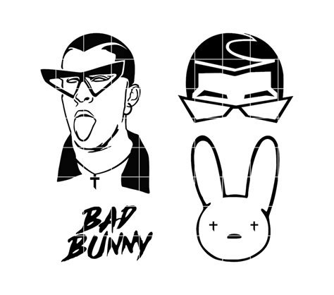 Bad Bunny Cricut Template