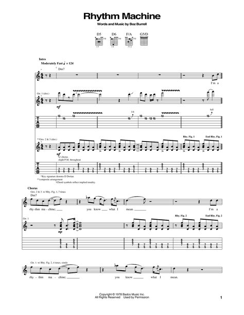 Bad Company "Rhythm Machine" Sheet Music PDF Notes, Chords