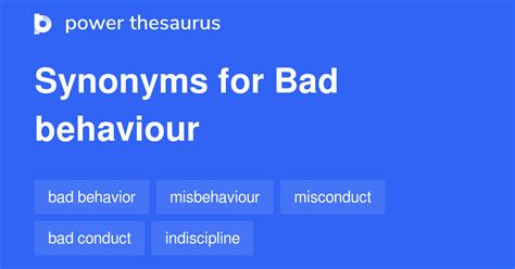 Bad behaviour thesaurus. Things To Know About Bad behaviour thesaurus. 