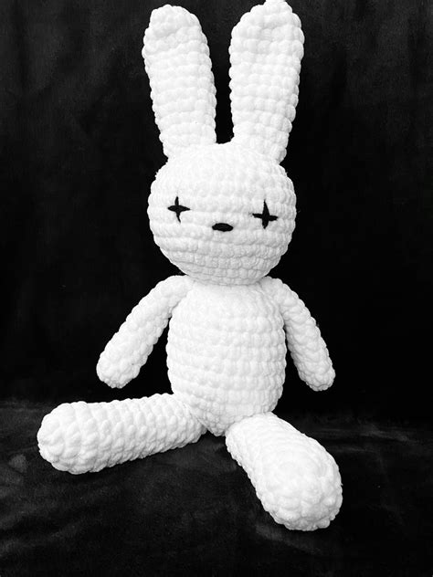 Crochet Bad Bunny Pattern (1 - 60 of 133 results) Price ($) Shipping All Sellers Benito (Bad Bunny) Plushie - PDF Crochet Pattern in English - Instant Download // Patron de Crochet en ESPAÑOL en PDF - Descarga Instantánea (535) $7.81 Bad bunny crochet pattern kawaii keychain do it yourself (390) $1.63 $5.42 (70% off)