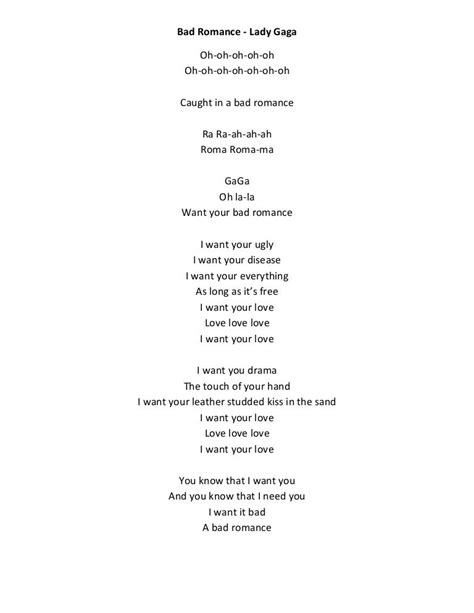 Bad romance lyrics. Things To Know About Bad romance lyrics. 