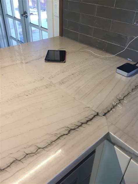 Bad seam on quartzite countertops. Now what? - Houzz