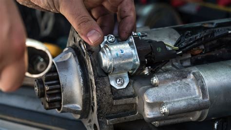 Bad starter. When replacing a faulty starter keep in mind: Prior to replacing the starter, simple diagnostic tests should be performed to ensure that the problem is a faulty starter versus a weak battery, faulty neutral start switch, or other … 