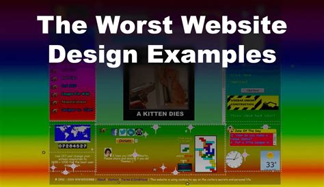 Bad website design. That's why we've put together 10 examples of bad website designs, so you can learn from their mistakes and make sure your site stands out for all the right reasons. In this article: Part 1. Bad Examples of Web Design. 1. LINGsCARS. 2. Gates N Fences. 3. 