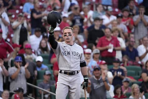 Bader, Volpe help Yanks beat Cards 6-2 for doubleheader split after losing opener 11-4