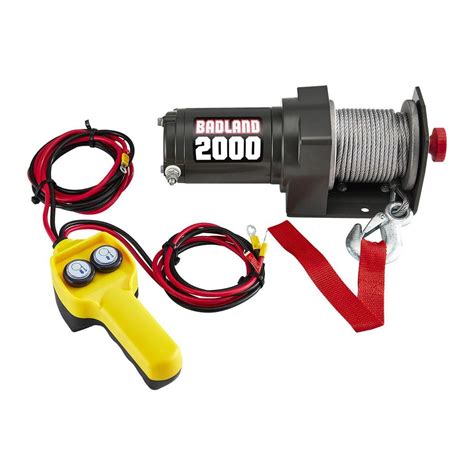 Badland 2000 lb winch. MrJustDIYHarbor Freight Badland Winch ZXR 5000Permanent magnet motor draws less current, ideal for UTV useSingle-stage planetary gear system for fast line sp... 