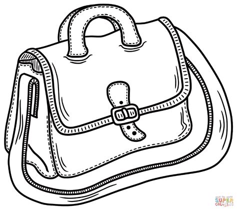 Bag Coloring Pages - Coloring Home