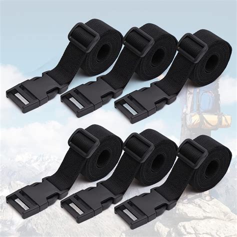 Bag nylon strap.  .  Buy 6 Pack Luggage Nylon Straps with Quick Release Buckl...