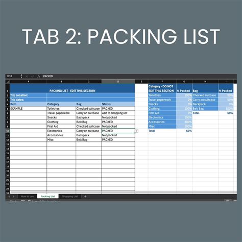 Bag spreadsheet.  Perfect Gift: The perfect gift for a professional tailor, appre...