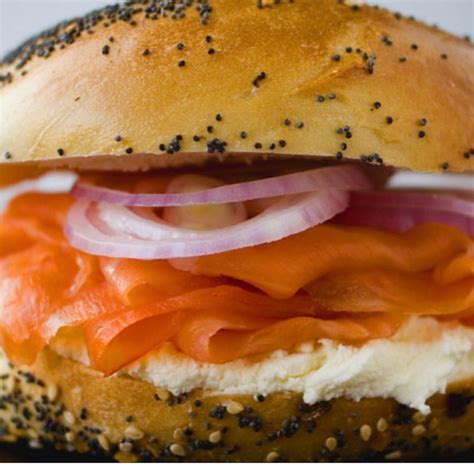 Bagel and schmear. A bagel with lox and a schmear of cream cheese is the most common option. Besides lox, it is very common to have: Tuna fish or egg salad. Eggs or tuna mixed with mayonnaise, celery, onion or garlic and seasonings. Whitefish salad. Whitefish is a mix of smoked whitefish, whiting, and mayonnaise. 