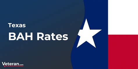 Bah in texas. BAH Rates for 2021 (Calculator) December 15, 2020 TBS Web Design. The Department of Defense released its 2021 Basic Allowance for Housing (BAH) rates. BAH rates will increase an average of 2.9 percent when the new rates take effect on January 1, 2021. An estimated $23 billion will be paid to approximately one million Service members. 
