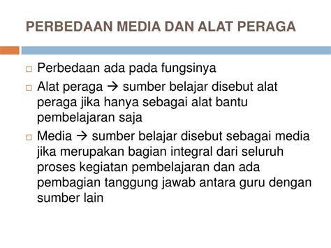 Bahan Ajar, Media, Alat Peraga, & Sumber Belajar