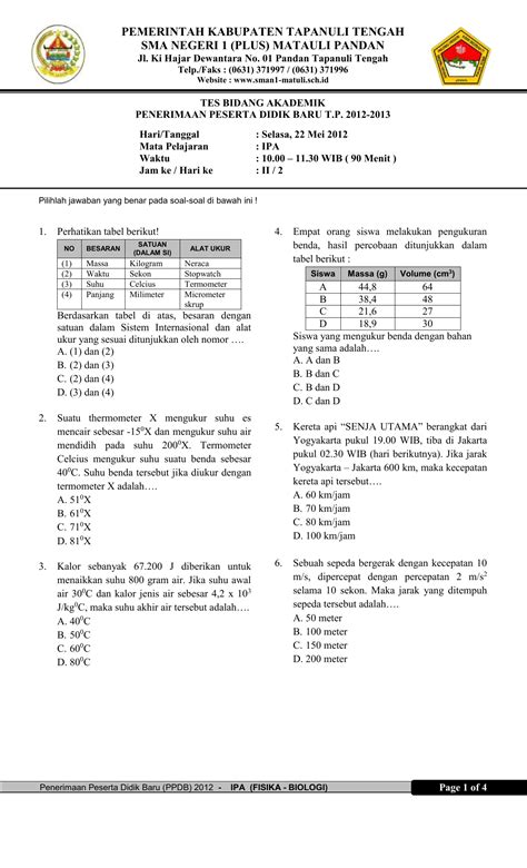 Bahasa Inggris (Soal latihan tes masuk SMA) - Blogger