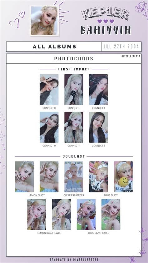 Bahiyyih Photocard Template