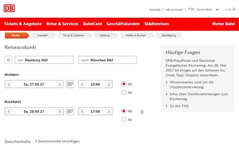 Bahn Fahrplanauskunft mit DB Auskunft