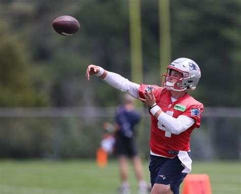 Bailey Zappe encouraged by TDs in Patriots QB’s best practice of training camp