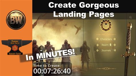 Baileywiki Module Tutorial Configurable Landing Pages for FoundryVTT