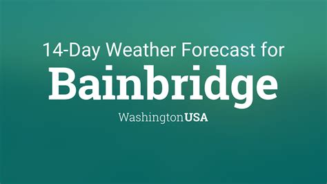 Bainbridge Weather Forecasts. Weather Underground provides local & long-range weather forecasts, weatherreports, maps & tropical weather conditions for the Bainbridge area.. 