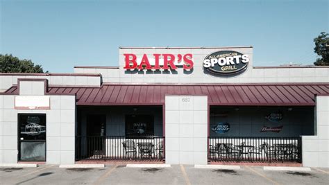 Bairs - Bair's All-American Sports Grill is a popular local sports bar and grill chain located at 1644 US-60 in Republic, Missouri. With a diverse menu featuring a wide selection of burgers, wraps, salads, and pub grub, this establishment offers something to satisfy every craving. Whether you choose to dine in, take out, or enjoy their outdoor seating ... 