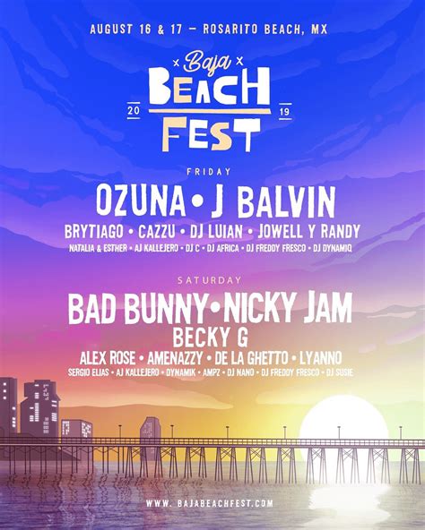 Baja beach fest. Baja Beach Fest, the outdoor Rosarito Beach reggaeton and Latin trap music festival that debuted in 2018, will celebrate its fifth anniversary Aug. 11-13 in a star-studded but streamlined manner. 