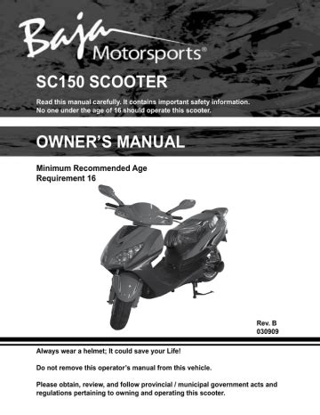 Baja sc150 manuale di riparazione scooter. - Ford fusion 2006 to 2009 factory workshop service repair manual.