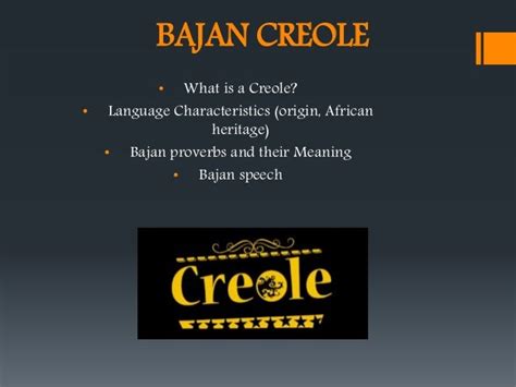 Bajan creole