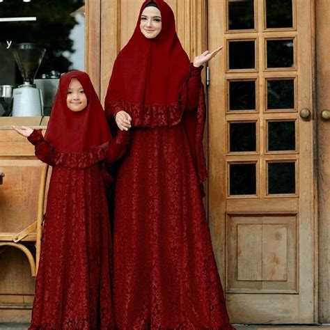 Baju couple brukat ibu dan anak 【Mengecek keaslian sk ii】