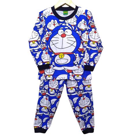 Baju tidur doraemon lengan panjang c1302