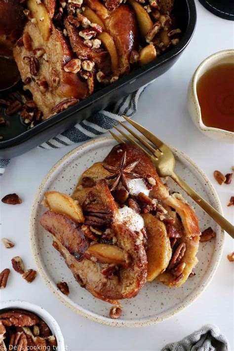 Baked Apple Pecan French Toast - Del