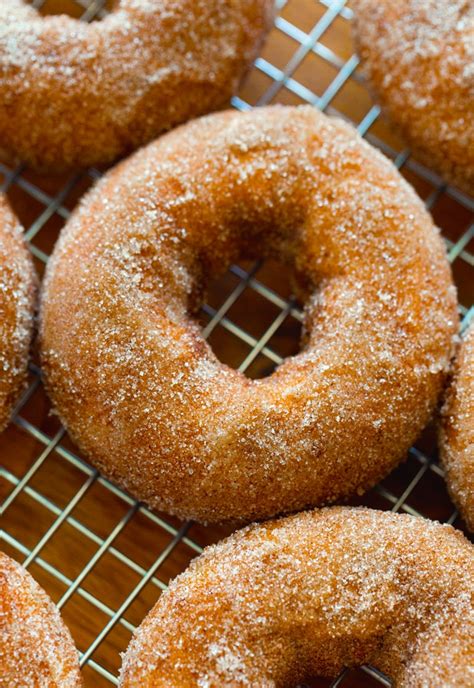 Baked Cinnamon Sugar Donuts - Chocolate Covered Katie