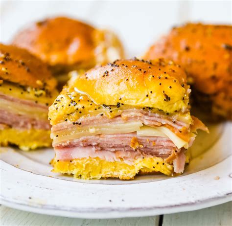 Baked Ham and Cheese Sliders