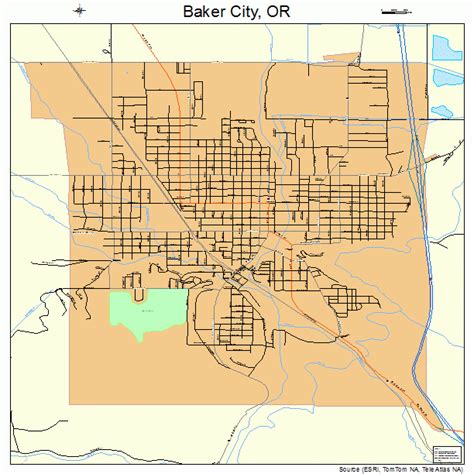 Baker City Oregon Map - Map Of Canada