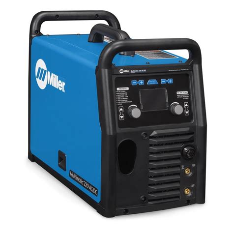 SKU: MIL907734. Easy to use machine to increase efficiency and productivity for the light manufacturing and fabrication users. Color screen featuring Auto-Set Elite and Pulsed MIG. This all-in-one welder connects to 208 or 240 volt input power. Welds up to 1/2" aluminum, stainless and mild steel.