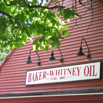 WELCOME! At Baker Whitney Oil Company we have been a trusted fuel provider and friendly neighbor for over 75 years. With 24-hour service for both parts and fuel our customers can rest assured of their warmth and comfort in all seasons.. 
