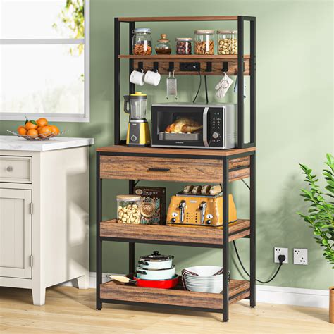 Bakers Rack for Large Microwave - Bakers Racks Collection