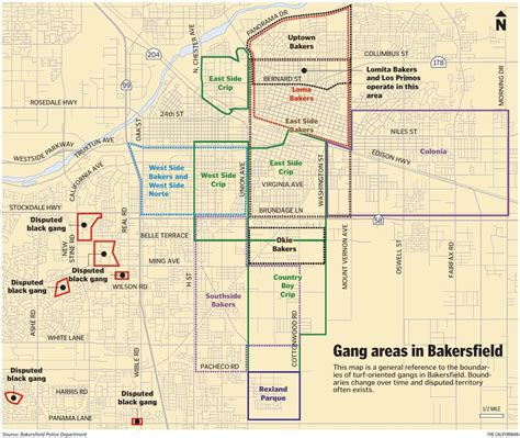 Bakersfield gang map. Gang Map For The Greater Los Angeles, Southern Central Coast, Kern County and Southern Border Regions Latino Gangs: Grey - Sureños 13 Dark Purple - Barrio 18th Street White - Mara Salvatrucha ... 