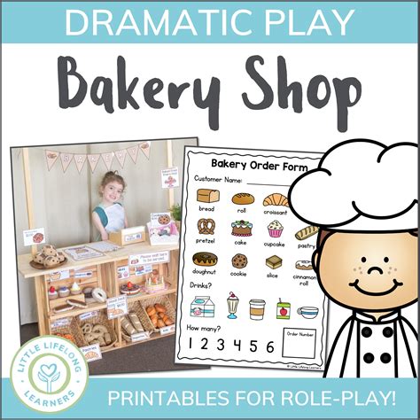 Bakery Dramatic Play Free Printables