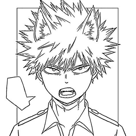 Bakugo Coloring
