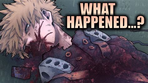Bakugo death colored. The slaughter of Bakugo was seen as the first major character death in My Hero Academia. Many fans weren't expecting him to die, since the battle took place over a couple of chapters and Best Jeanist was seen trying to tend to Bakugo's injuries at the end of Chapter 360. ... Below are the most probable explanations for Bakugo's death ... 